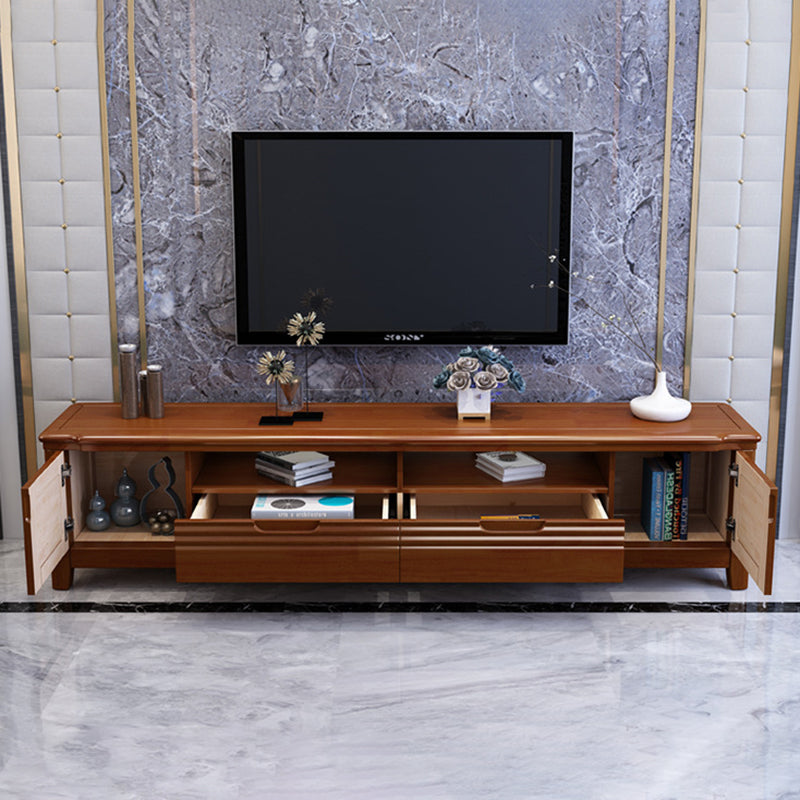 Traditional TV Media Stand Wooden TV Stand Console with Drawers