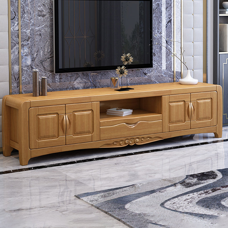 Solid Wood TV Media Stand Traditional TV Console for Living Room