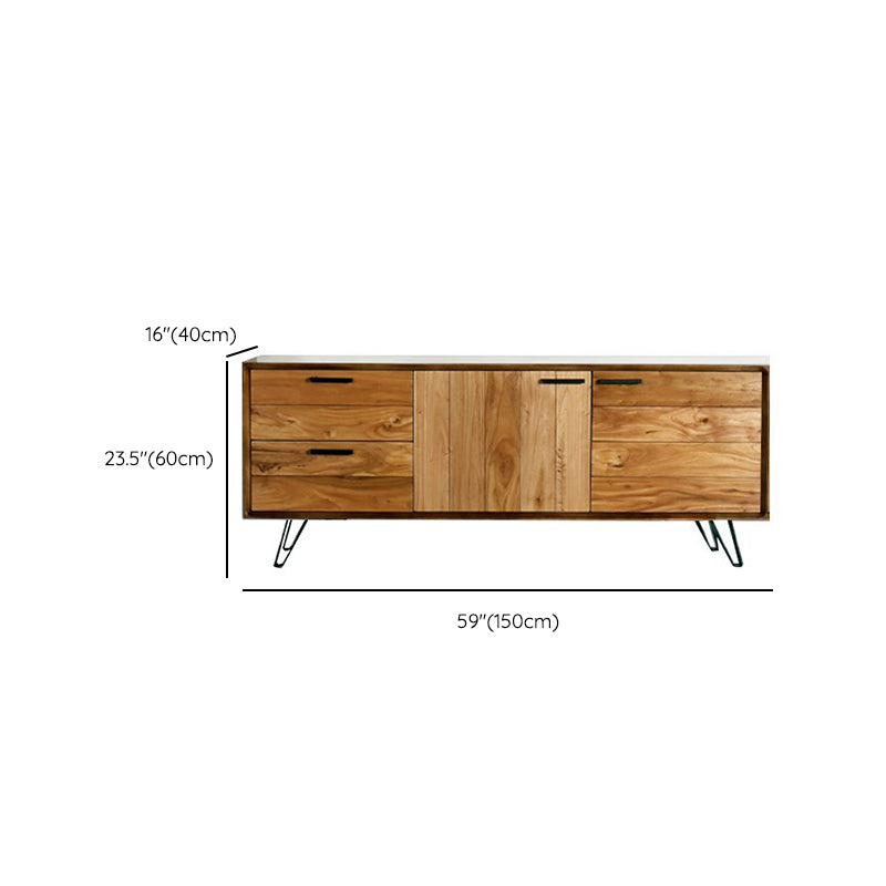 Traditional TV Media Stand Solid Wood TV Console for Living Room