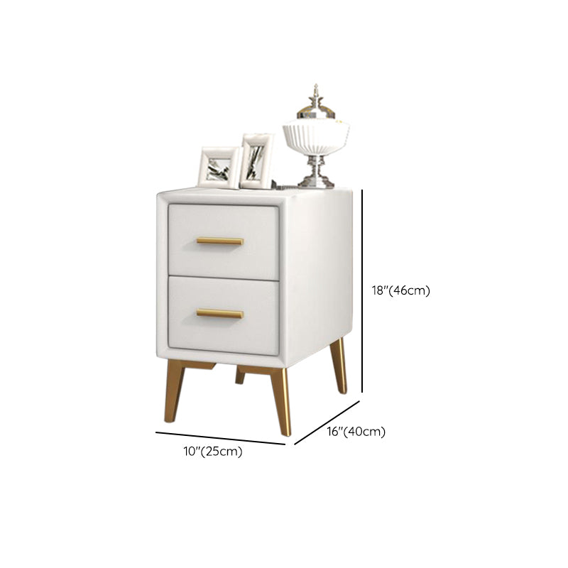 Drawer Storage Bedside Cabinet Contemporary Night Table for Bedroom