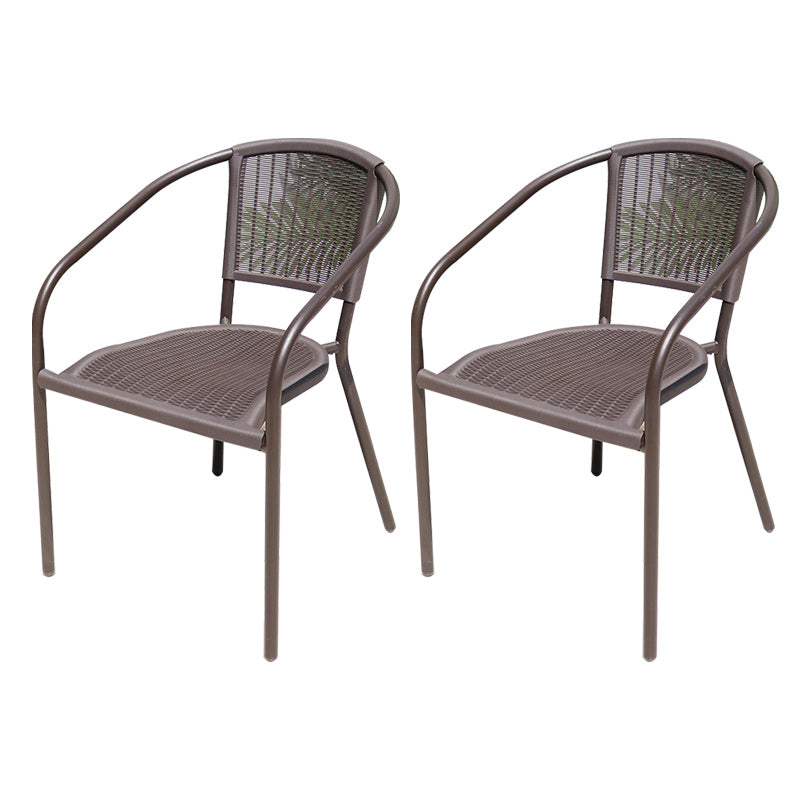 Industrial Dining Side Chair Set of 2/4/6/8 Metal Outdoor Chair