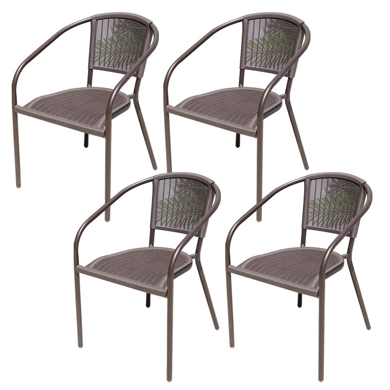 Industrial Dining Side Chair Set of 2/4/6/8 Metal Outdoor Chair