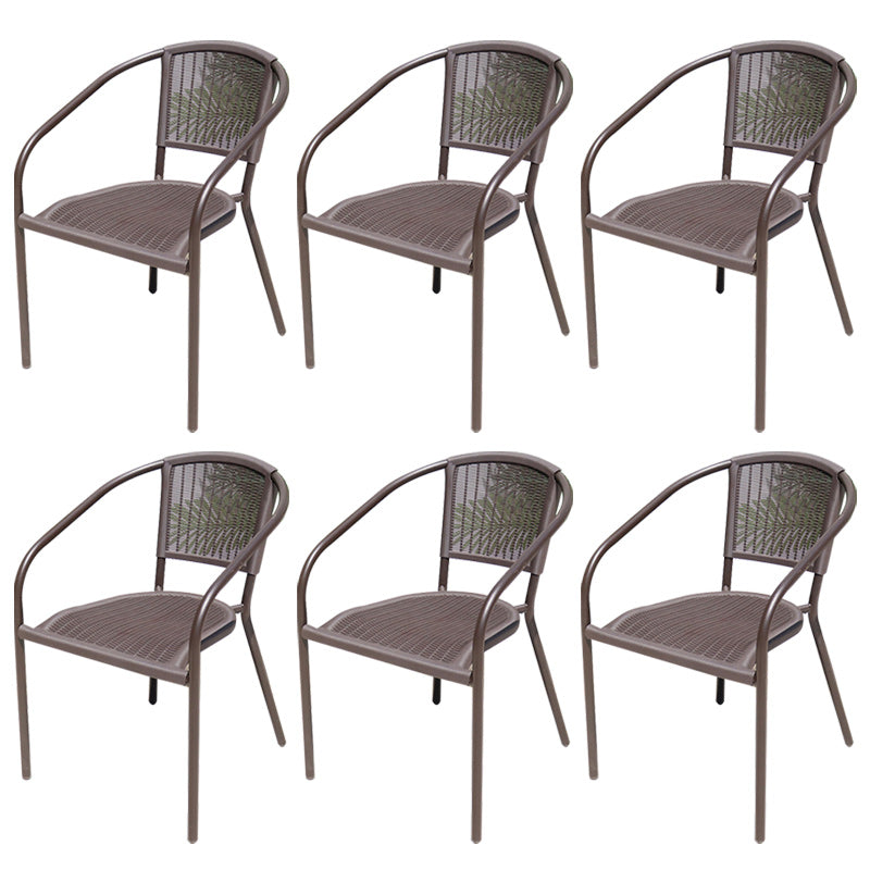 Industrial Dining Side Chair Set of 2/4/6/8 Metal Outdoor Chair