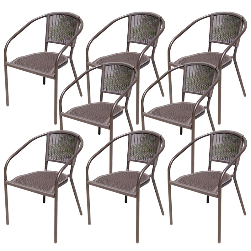 Industrial Dining Side Chair Set of 2/4/6/8 Metal Outdoor Chair