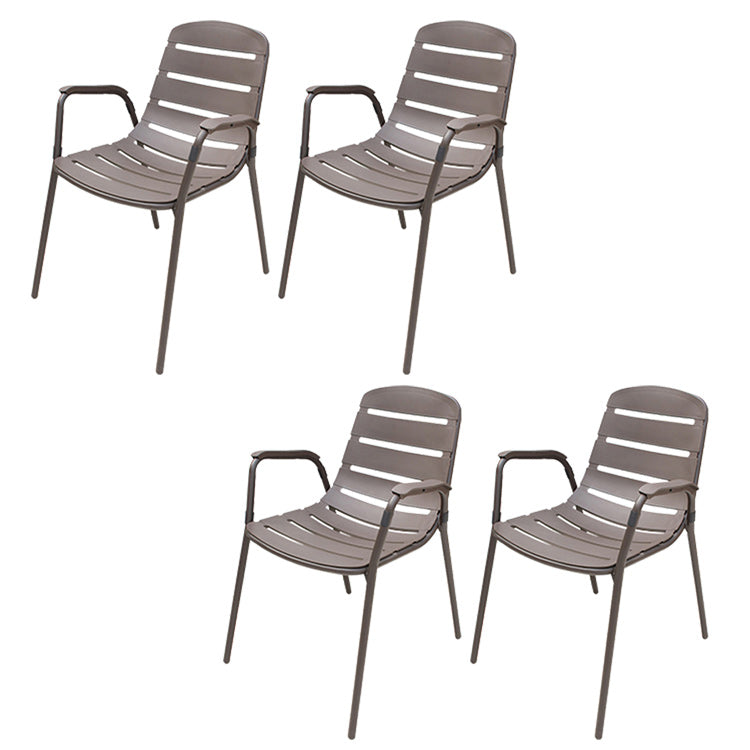 Industrial Dining Side Chair Set of 2/4/6/8 Metal Outdoor Chair