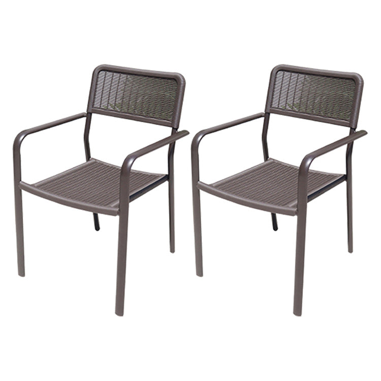 Industrial Dining Side Chair Set of 2/4/6/8 Metal Outdoor Chair