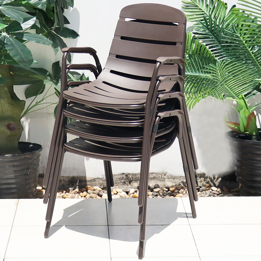 Industrial Dining Side Chair Set of 2/4/6/8 Metal Outdoor Chair