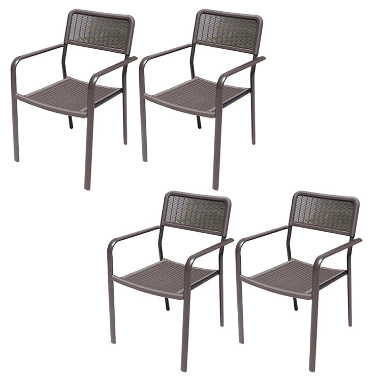 Industrial Dining Side Chair Set of 2/4/6/8 Metal Outdoor Chair