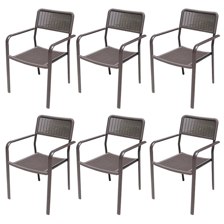 Industrial Dining Side Chair Set of 2/4/6/8 Metal Outdoor Chair