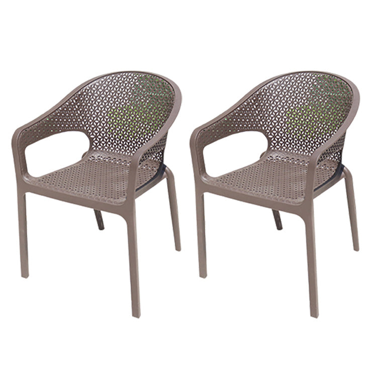 Industrial Dining Side Chair Set of 2/4/6/8 Metal Outdoor Chair