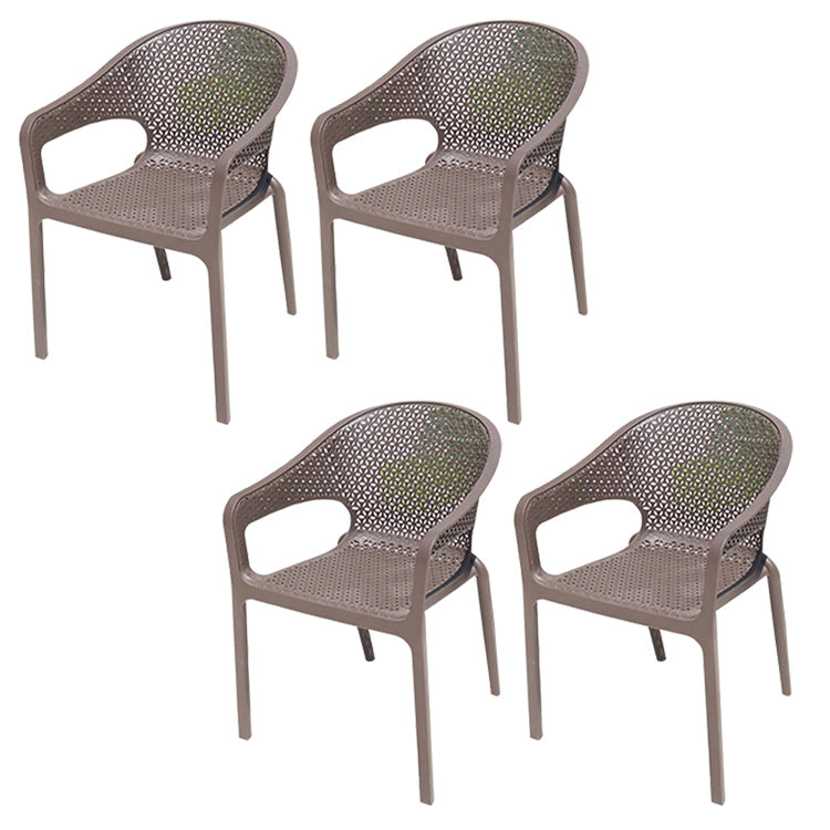 Industrial Dining Side Chair Set of 2/4/6/8 Metal Outdoor Chair