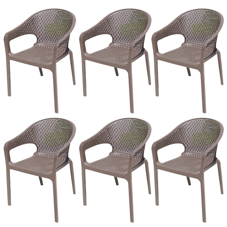 Industrial Dining Side Chair Set of 2/4/6/8 Metal Outdoor Chair