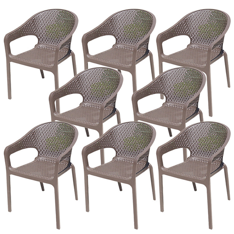 Industrial Dining Side Chair Set of 2/4/6/8 Metal Outdoor Chair