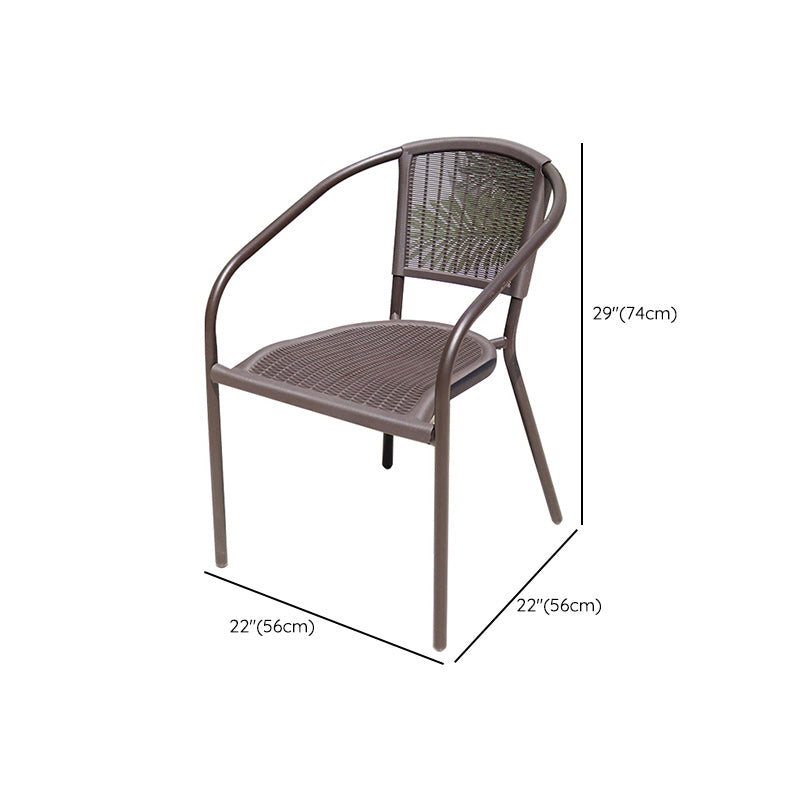 Industrial Dining Side Chair Set of 2/4/6/8 Metal Outdoor Chair