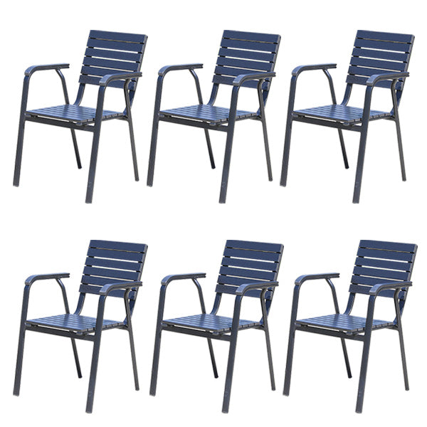 Patio Dining Chair Set of 1/2/4/6/8 Industrial Metal Dining Side Chair