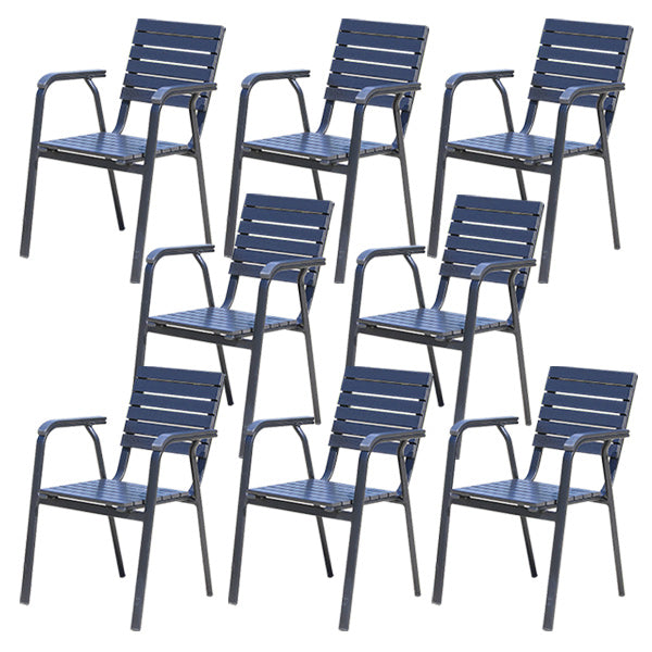 Patio Dining Chair Set of 1/2/4/6/8 Industrial Metal Dining Side Chair