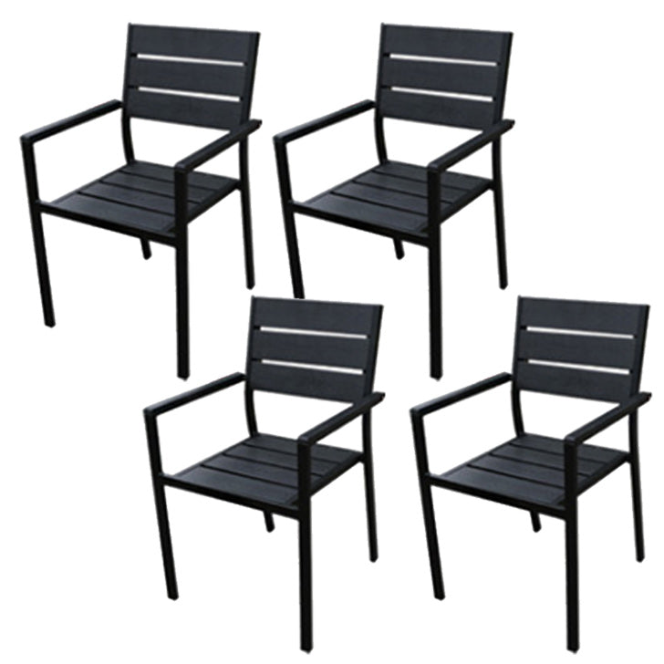 Patio Dining Chair Set of 1/2/4/6/8 Industrial Metal Dining Side Chair