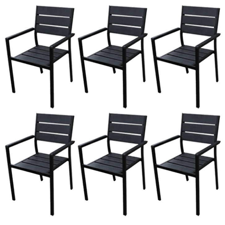 Patio Dining Chair Set of 1/2/4/6/8 Industrial Metal Dining Side Chair