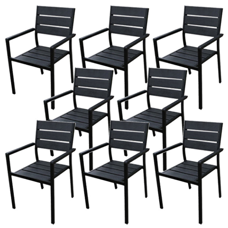 Patio Dining Chair Set of 1/2/4/6/8 Industrial Metal Dining Side Chair