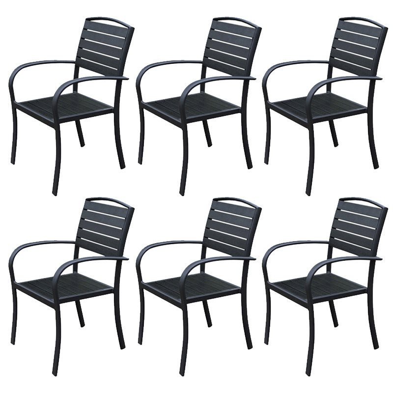 Patio Dining Chair Set of 1/2/4/6/8 Industrial Metal Dining Side Chair