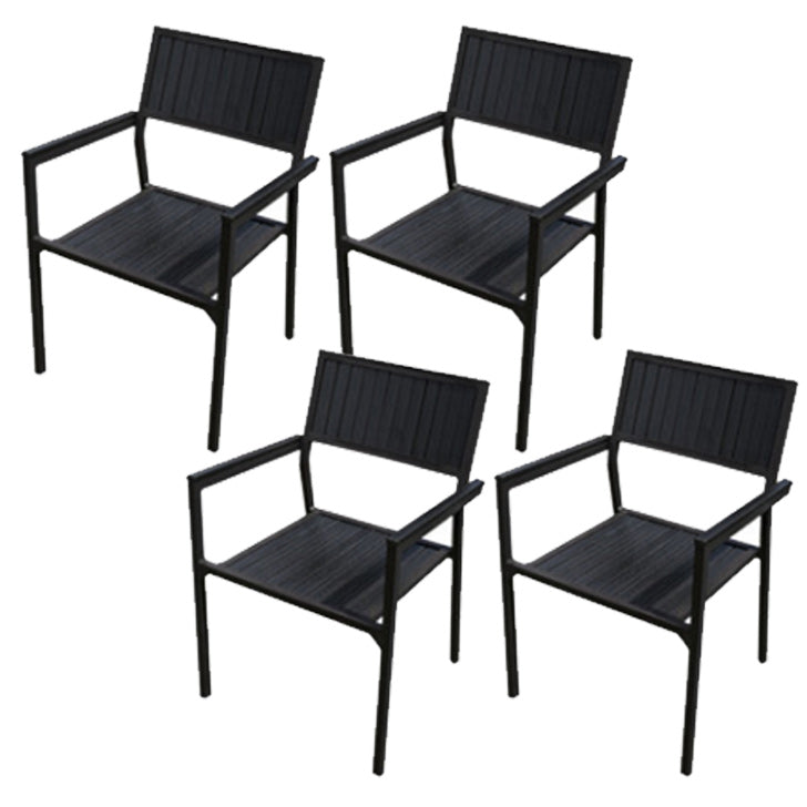 Patio Dining Chair Set of 1/2/4/6/8 Industrial Metal Dining Side Chair