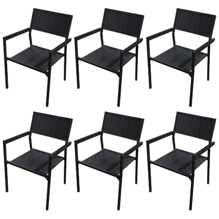 Patio Dining Chair Set of 1/2/4/6/8 Industrial Metal Dining Side Chair