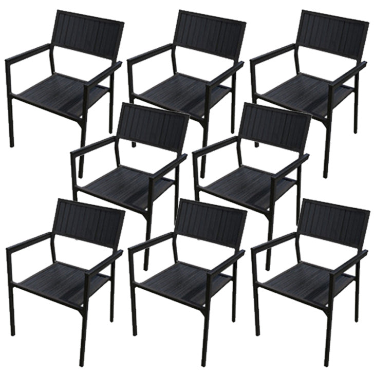 Patio Dining Chair Set of 1/2/4/6/8 Industrial Metal Dining Side Chair