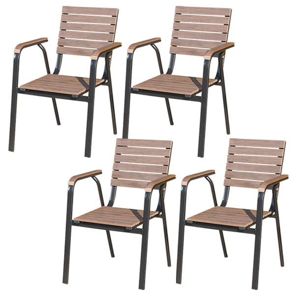 Patio Dining Chair Set of 1/2/4/6/8 Industrial Metal Dining Side Chair