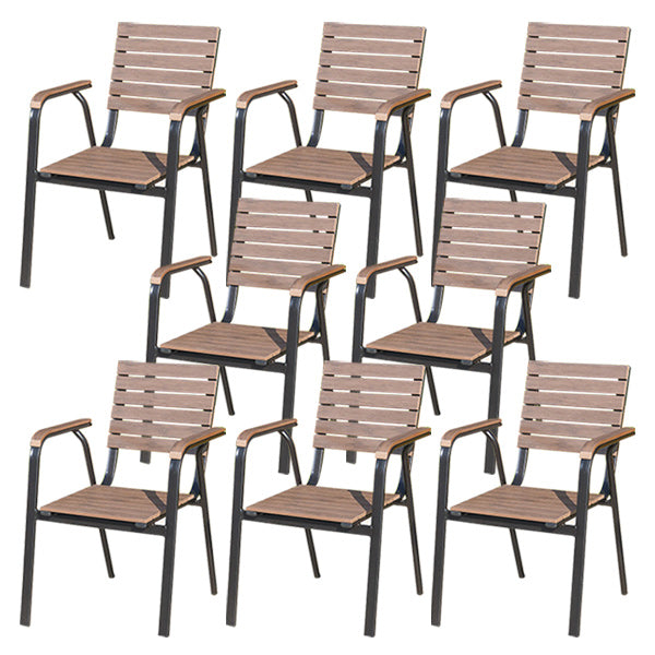 Patio Dining Chair Set of 1/2/4/6/8 Industrial Metal Dining Side Chair