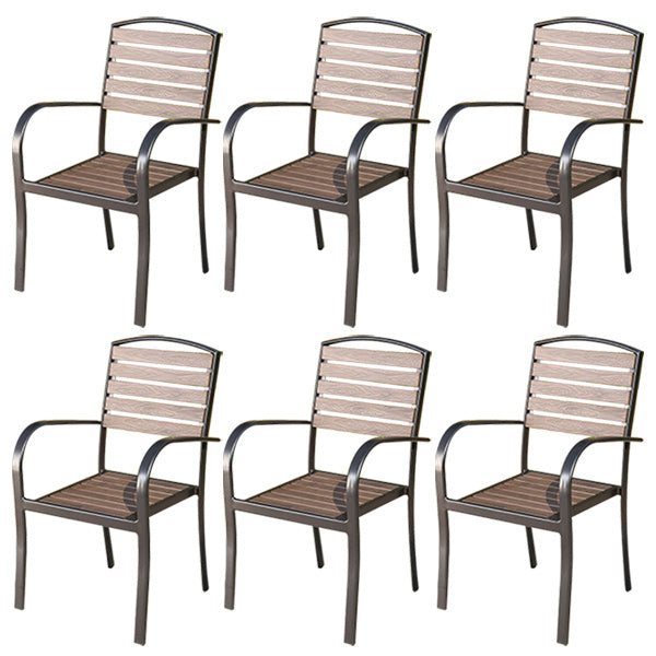 Patio Dining Chair Set of 1/2/4/6/8 Industrial Metal Dining Side Chair