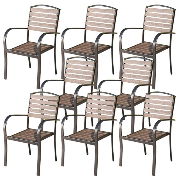 Patio Dining Chair Set of 1/2/4/6/8 Industrial Metal Dining Side Chair