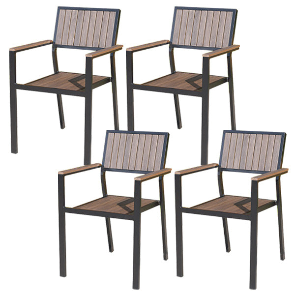 Patio Dining Chair Set of 1/2/4/6/8 Industrial Metal Dining Side Chair