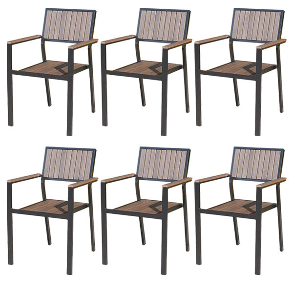 Patio Dining Chair Set of 1/2/4/6/8 Industrial Metal Dining Side Chair