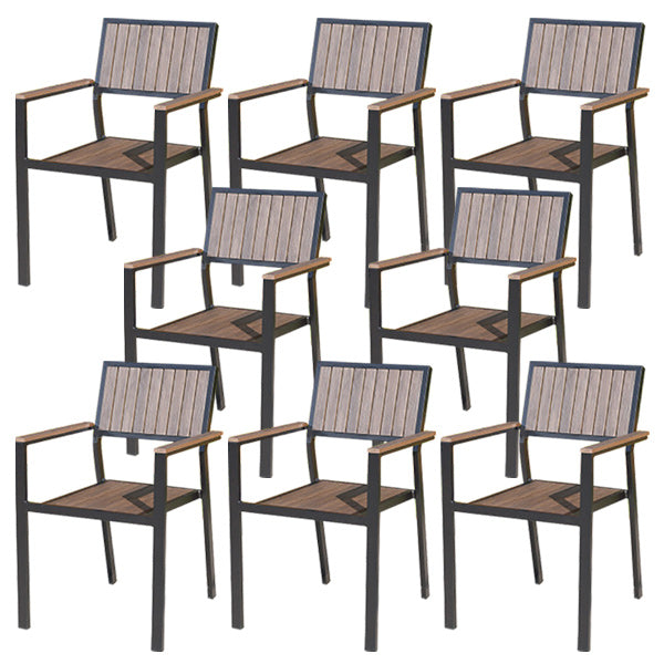 Patio Dining Chair Set of 1/2/4/6/8 Industrial Metal Dining Side Chair