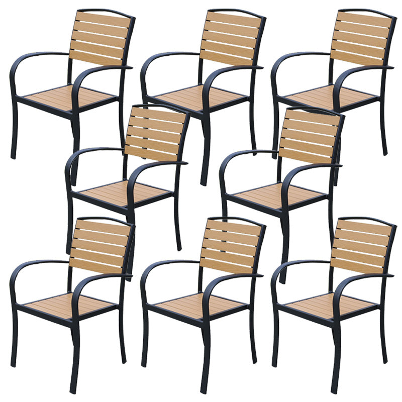 Patio Dining Chair Set of 1/2/4/6/8 Industrial Metal Dining Side Chair