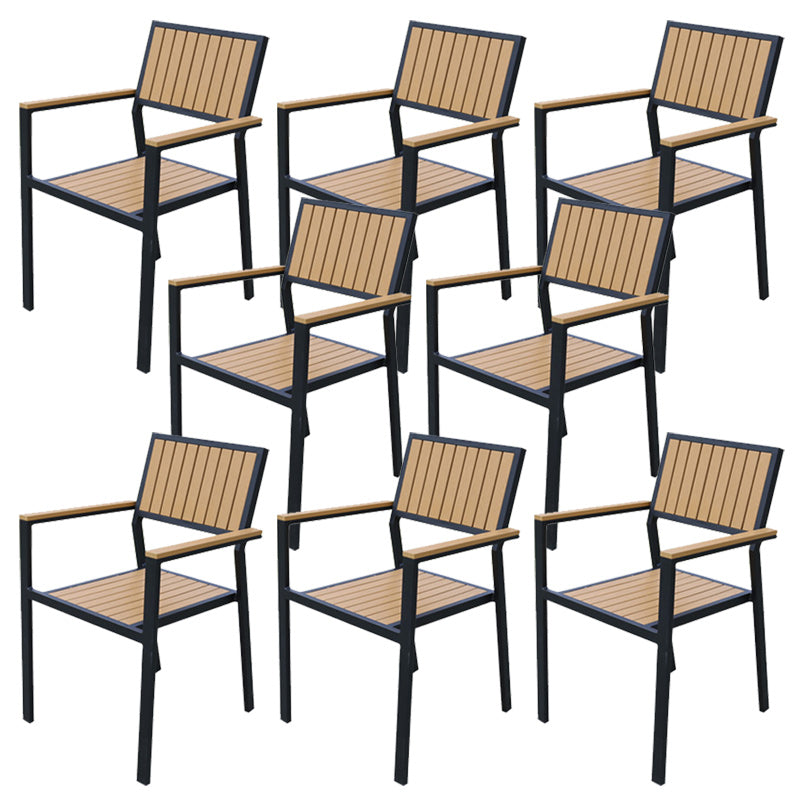 Patio Dining Chair Set of 1/2/4/6/8 Industrial Metal Dining Side Chair