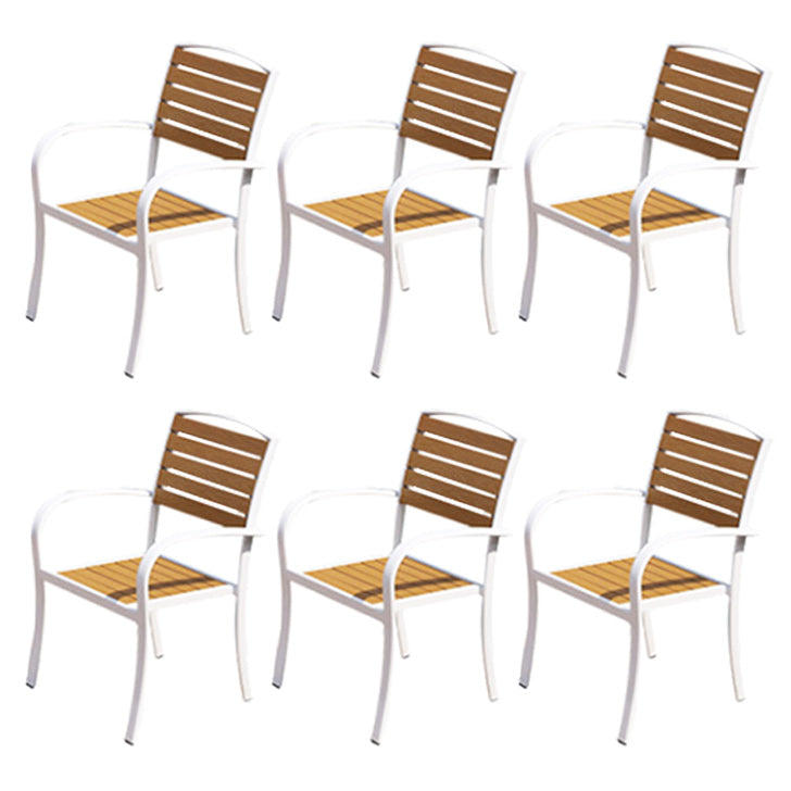 Patio Dining Chair Set of 1/2/4/6/8 Industrial Metal Dining Side Chair