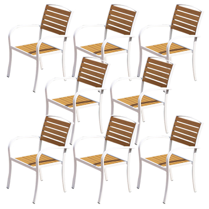 Patio Dining Chair Set of 1/2/4/6/8 Industrial Metal Dining Side Chair