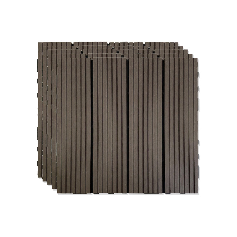 Outdoor Patio Decktile 11.8" x 11.8" Composite Decking Tiles