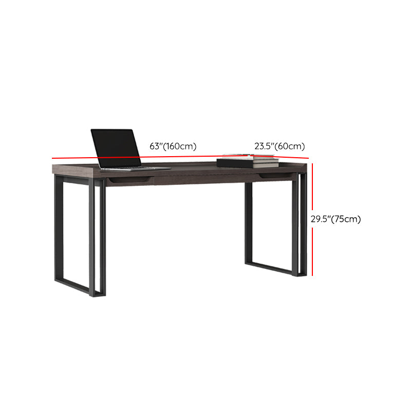 Rectangular Contemporary Writing Desk Engineered Wood Office Desk with Legs