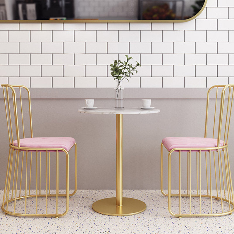 Modern Faux Marble Dining Table White Dinette Table for Home