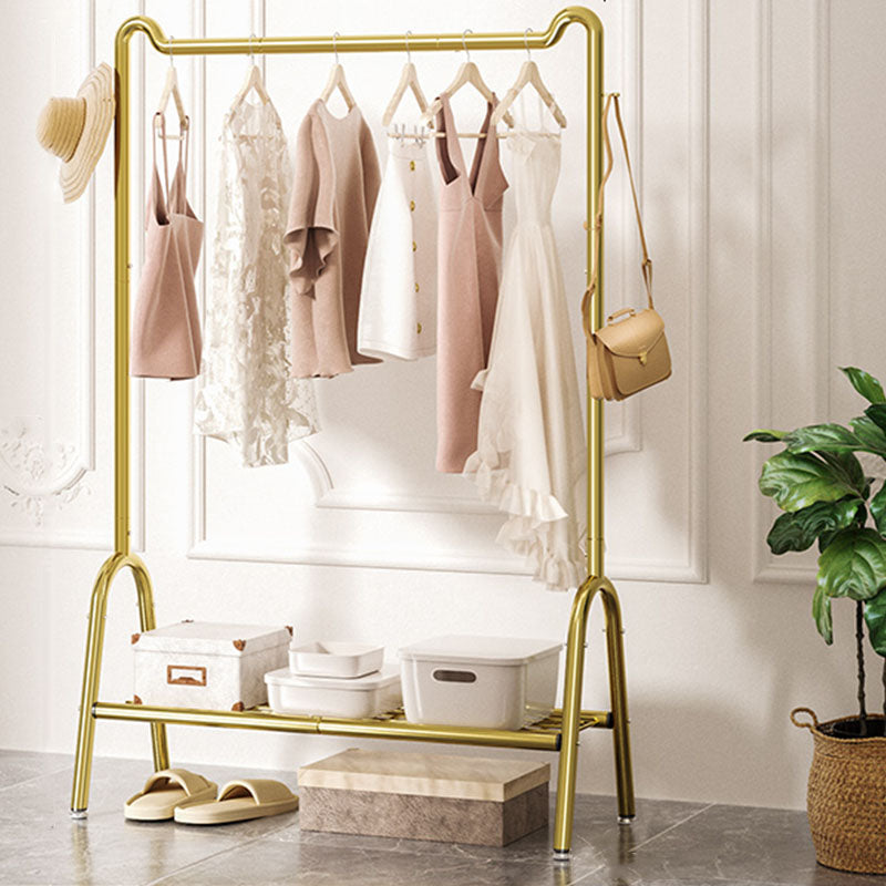 Luxury Metallic Coat Hanger Free Standing Cat Ear Shape Coat Rack for Living Room