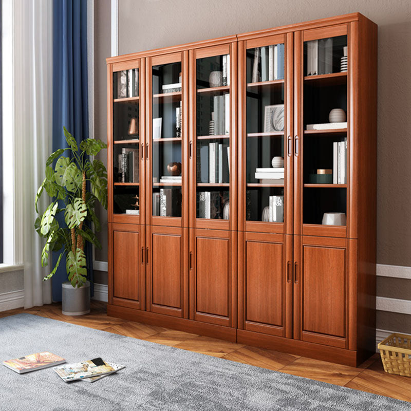 Traditional File Cabinet Wooden Frame Vertical File Cabinet with Shelves