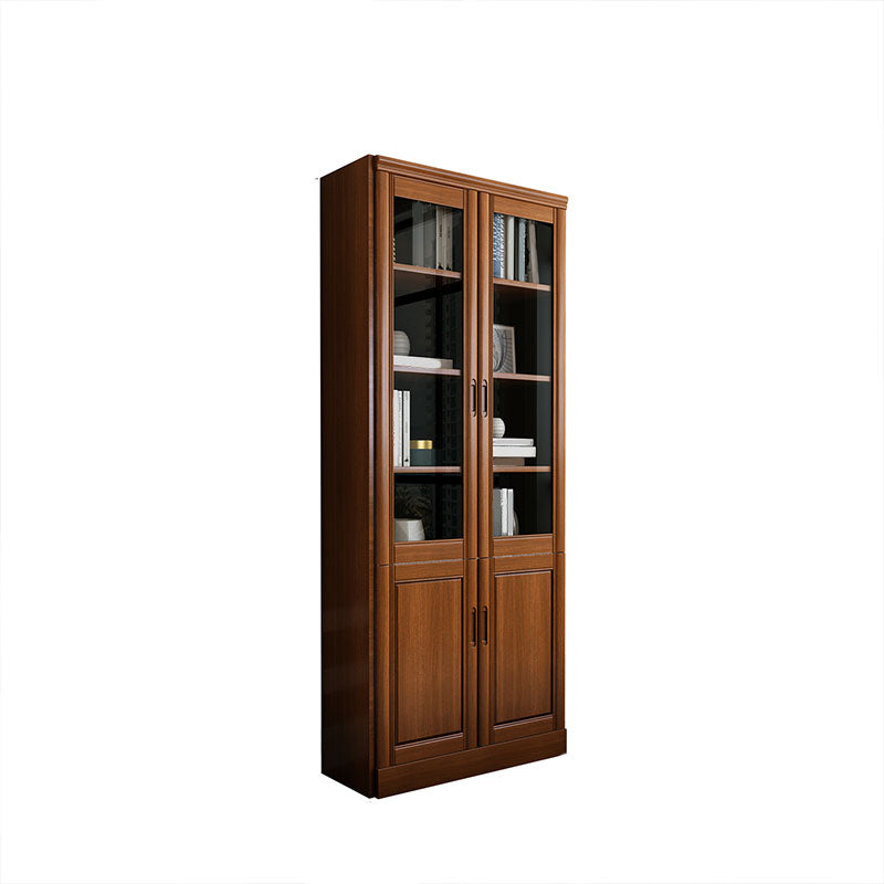 Traditional File Cabinet Wooden Frame Vertical File Cabinet with Shelves