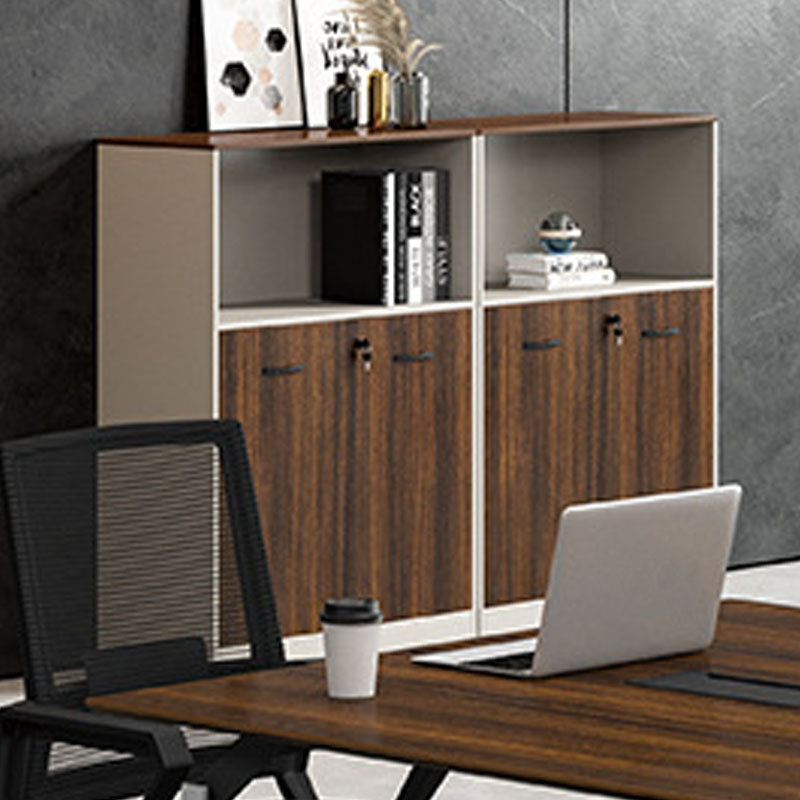 Modern File Cabinet Wood Key Lock Storage Filing Cabinet for Office