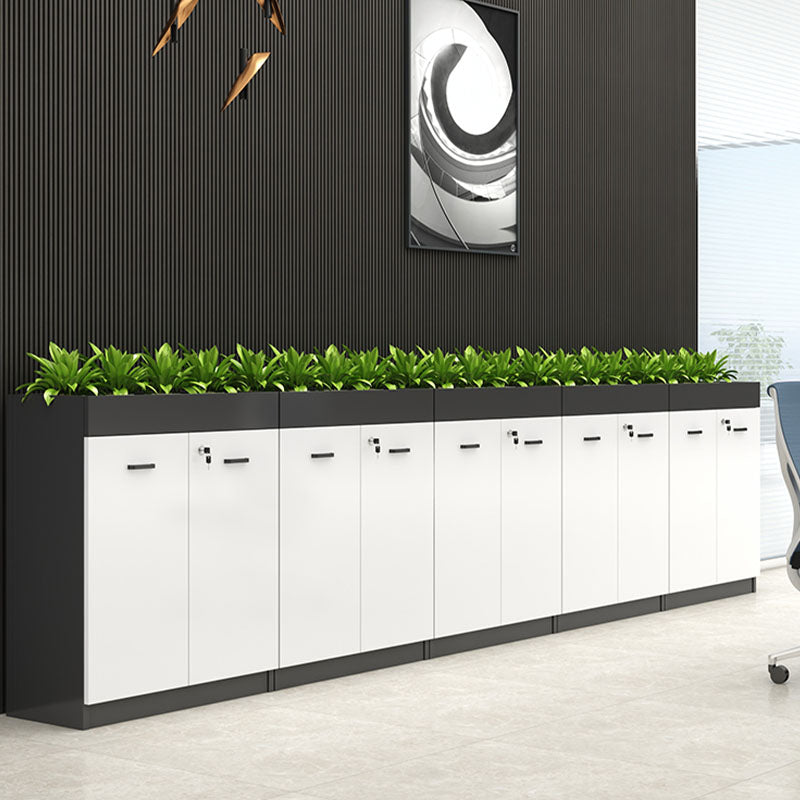 Contemporary Style File Cabinet Wood Vertical Filing Cabinet for Home Office