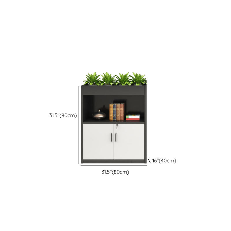 Contemporary Style File Cabinet Wood Vertical Filing Cabinet for Home Office