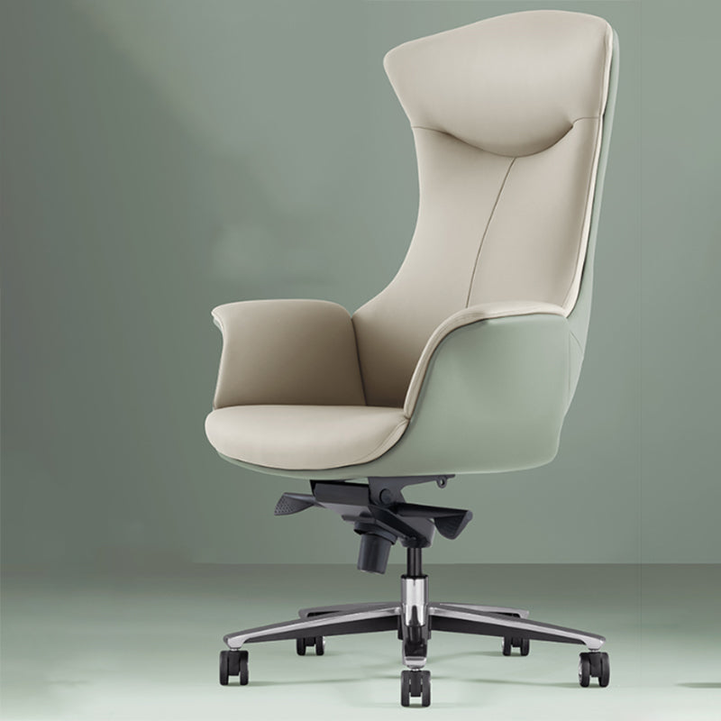 Contemporary No Arm Executive Chair Height-adjustable Managers Chair for Office