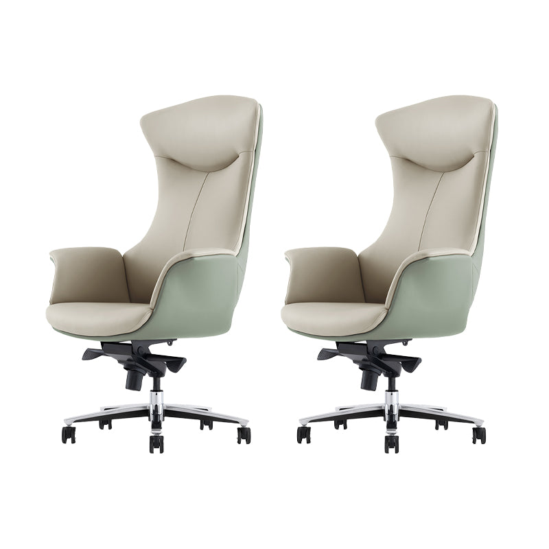 Contemporary No Arm Executive Chair Height-adjustable Managers Chair for Office