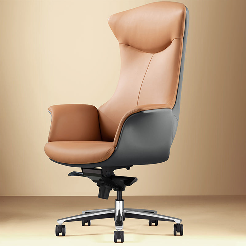 Contemporary No Arm Executive Chair Height-adjustable Managers Chair for Office